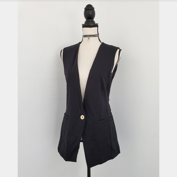 SALE! NWT MICHAEL MICHAEL KORS BLACK VEST SIZE 4 - Picture 1 of 7